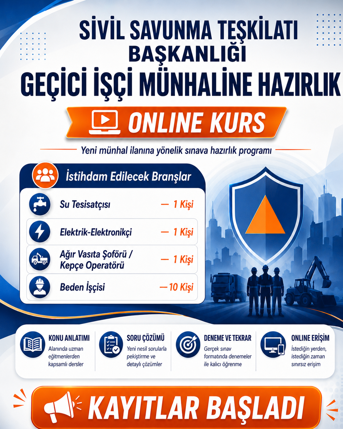 SİVİL SAVUNMA TEŞKİLATI GEÇİCİ İŞÇİ